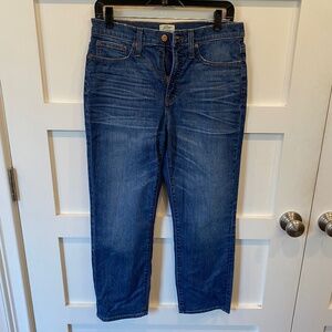 j. Crew  straightaway blue jeans size 28